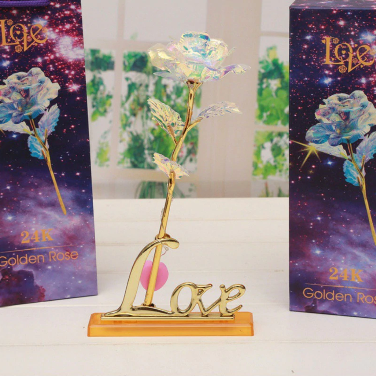 Bouquet Of 24K Galaxy Roses (3 roses!) – The Original Galaxy Rose